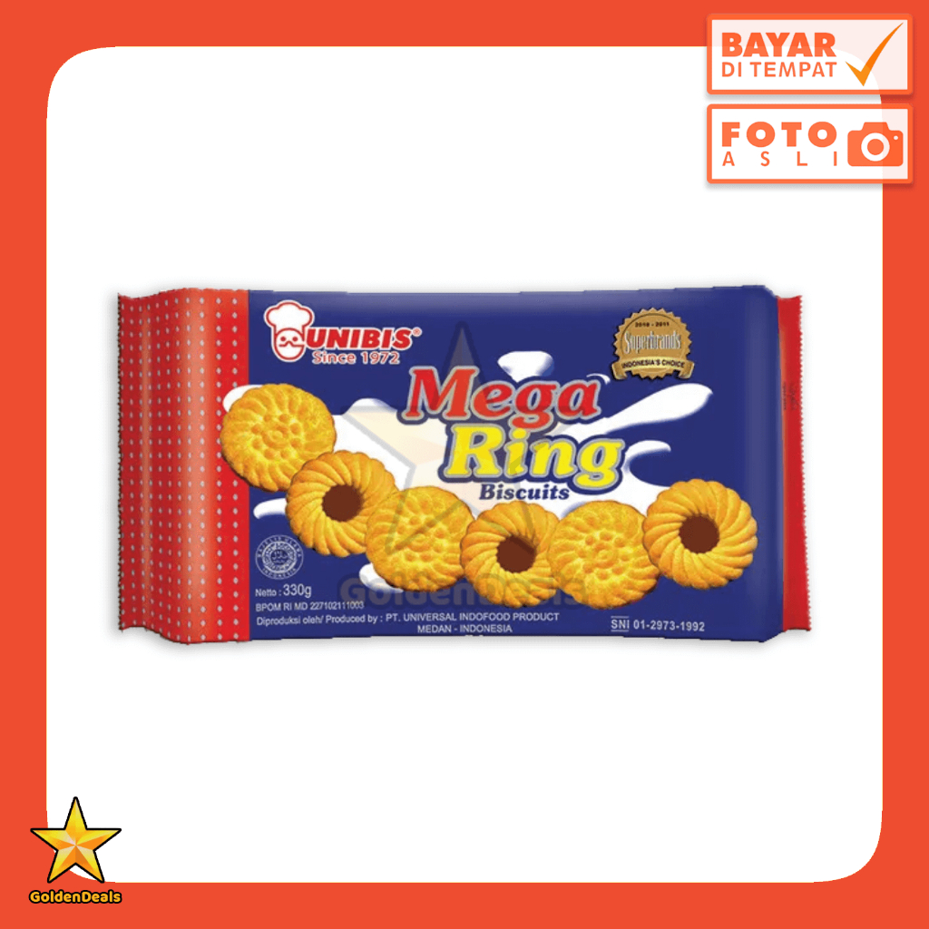 

[225 Gram] UNIBIS Mega Ring Biscuits Chocolate 225 gr