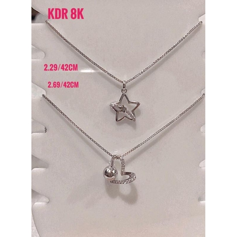 KALUNG EMAS PUTIH KADAR 8K