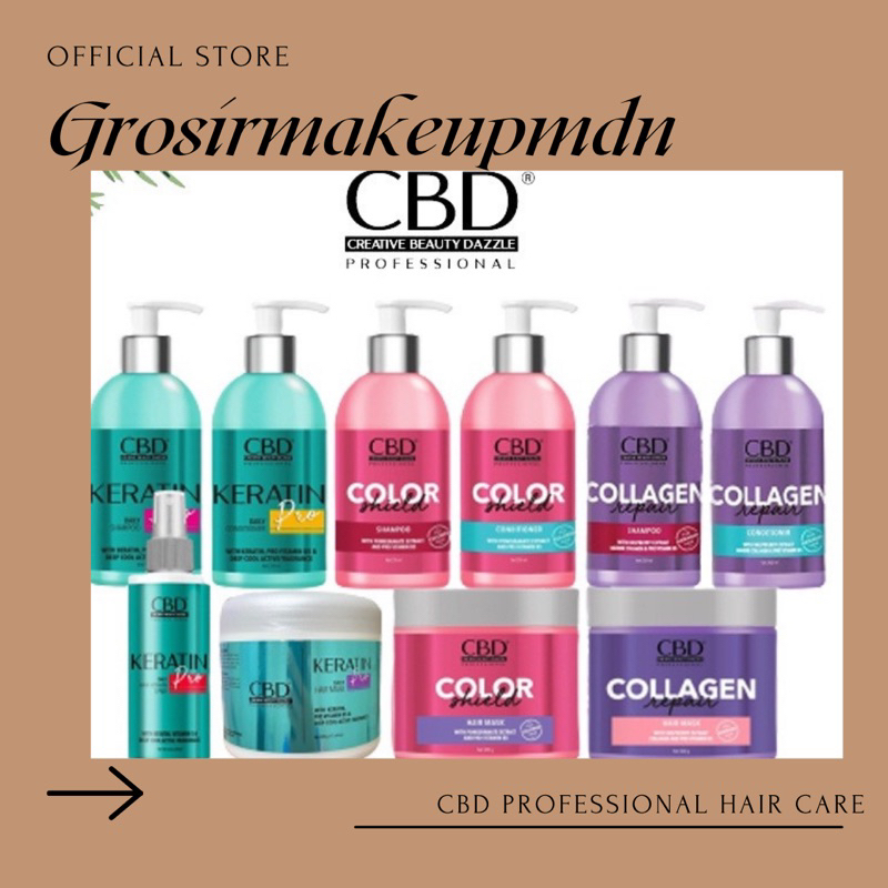 CBD KERATIN PRO HAIR MASK MASKER RAMBUT 500gr / CBD SHAMPOO / CBD CONDITIONER KERATIN