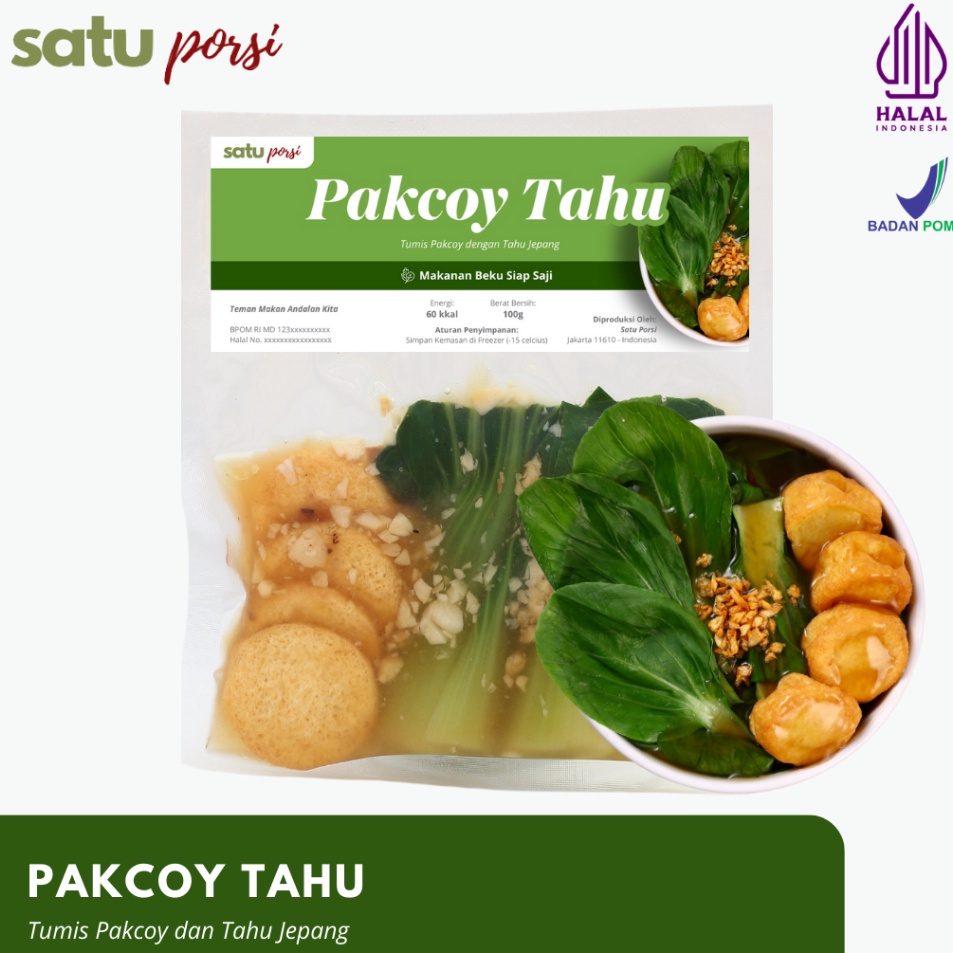 

Ready Stock Satu Porsi Pakcoy Tahu Terkini