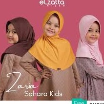 Ready stock Jilbab Instan Bergo Anak Zaria Sahara Kids