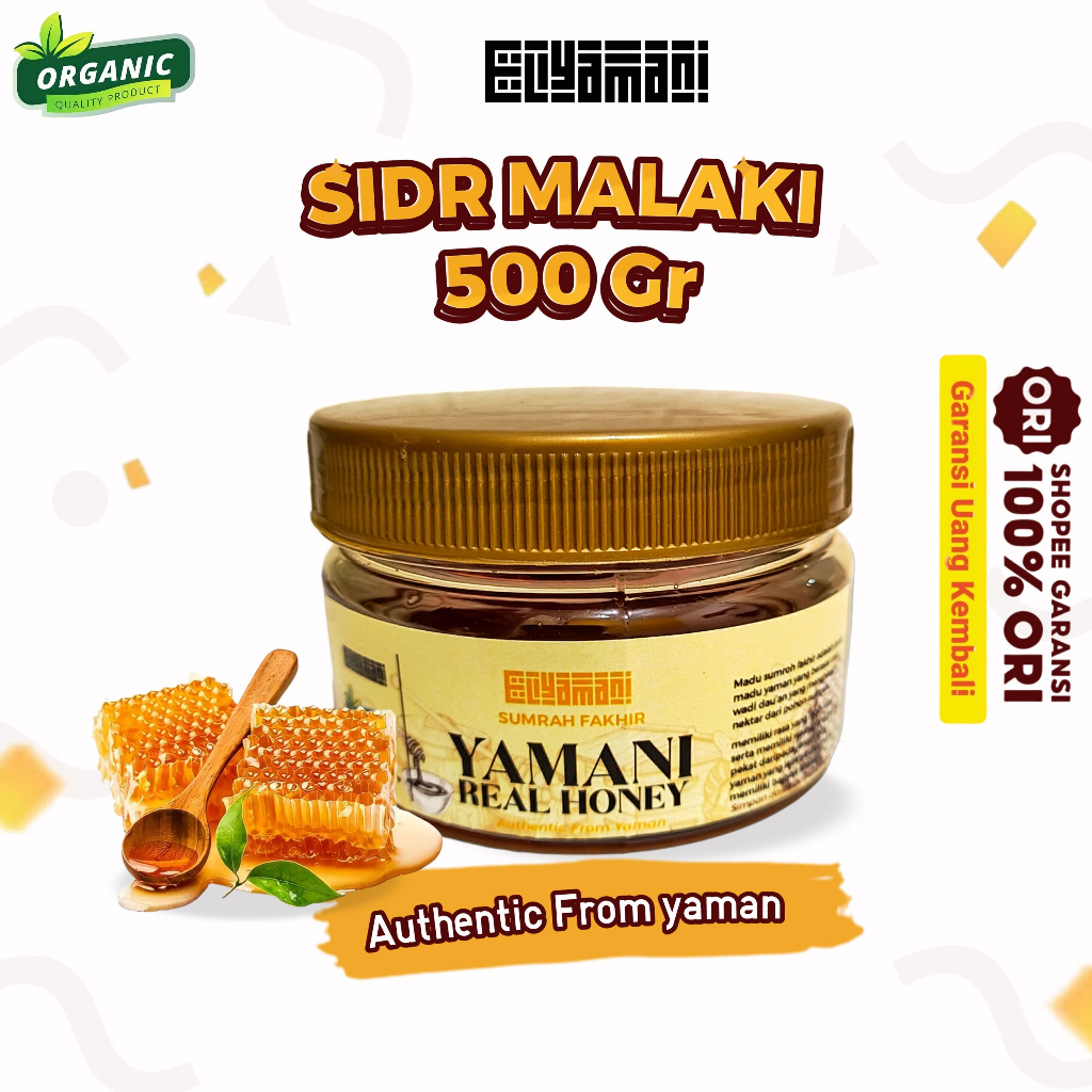 

Madu yaman sidr malaki 500gram elyamani 100% asli