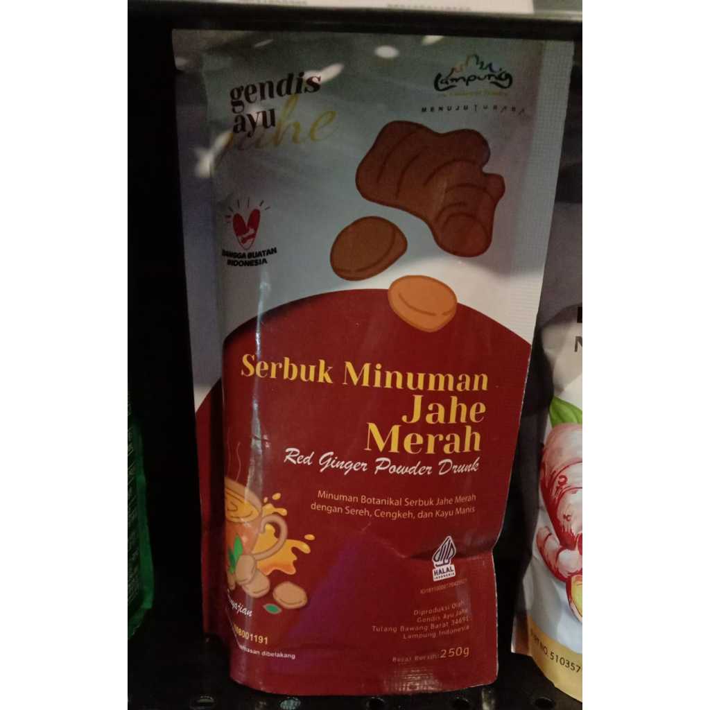 

Gendis serbuk minuman jahe merah 250g