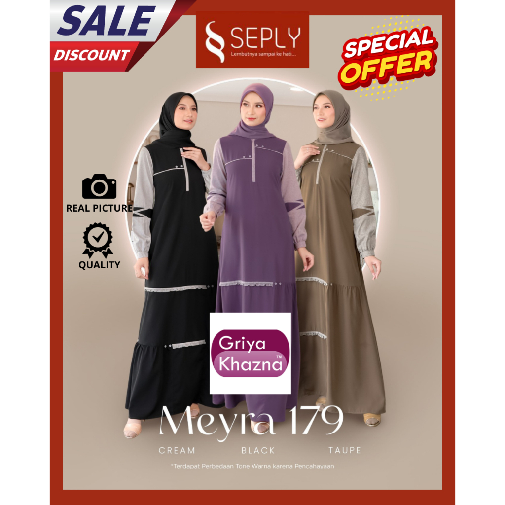 Seply Baju Gamis Wanita Dewasa Meyra 179