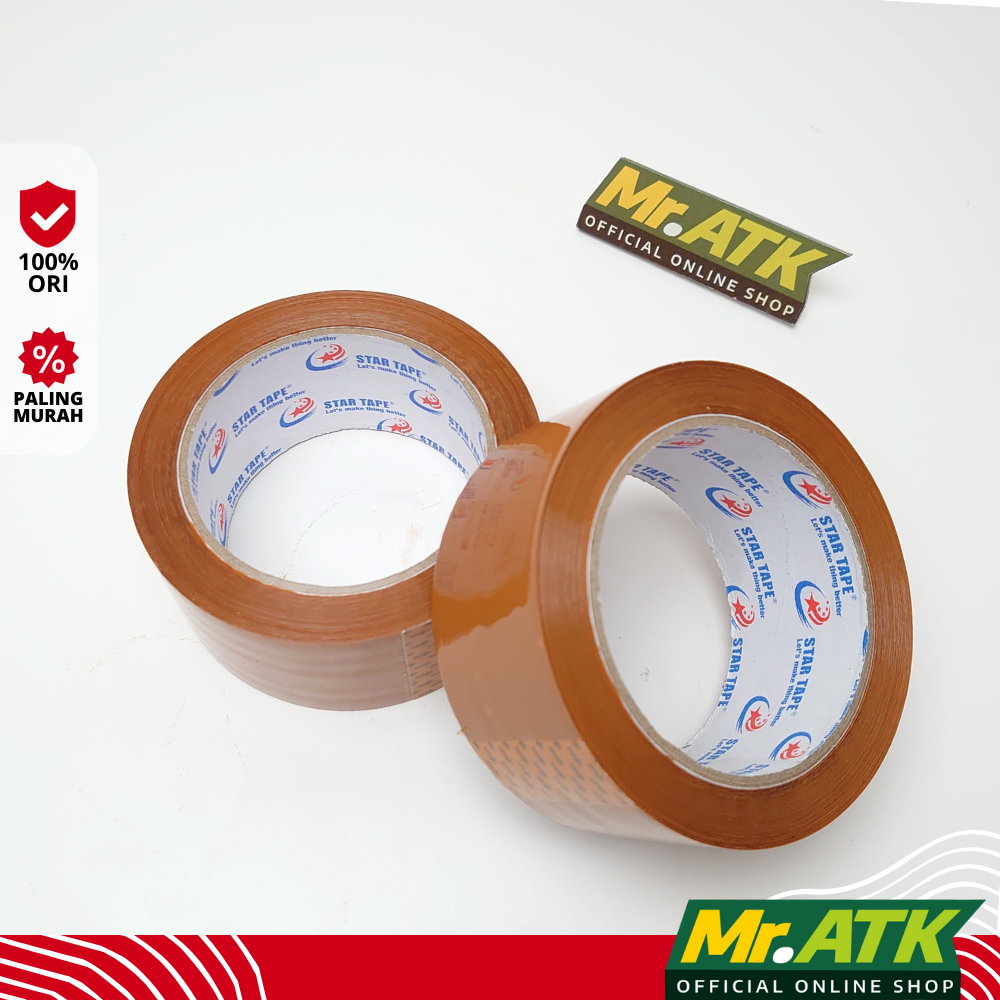 

LAKBAN COKLAT 48MM STARTAPE 85 YARD - SOLASI ISOLASI BESAR PACKAGING GELAP