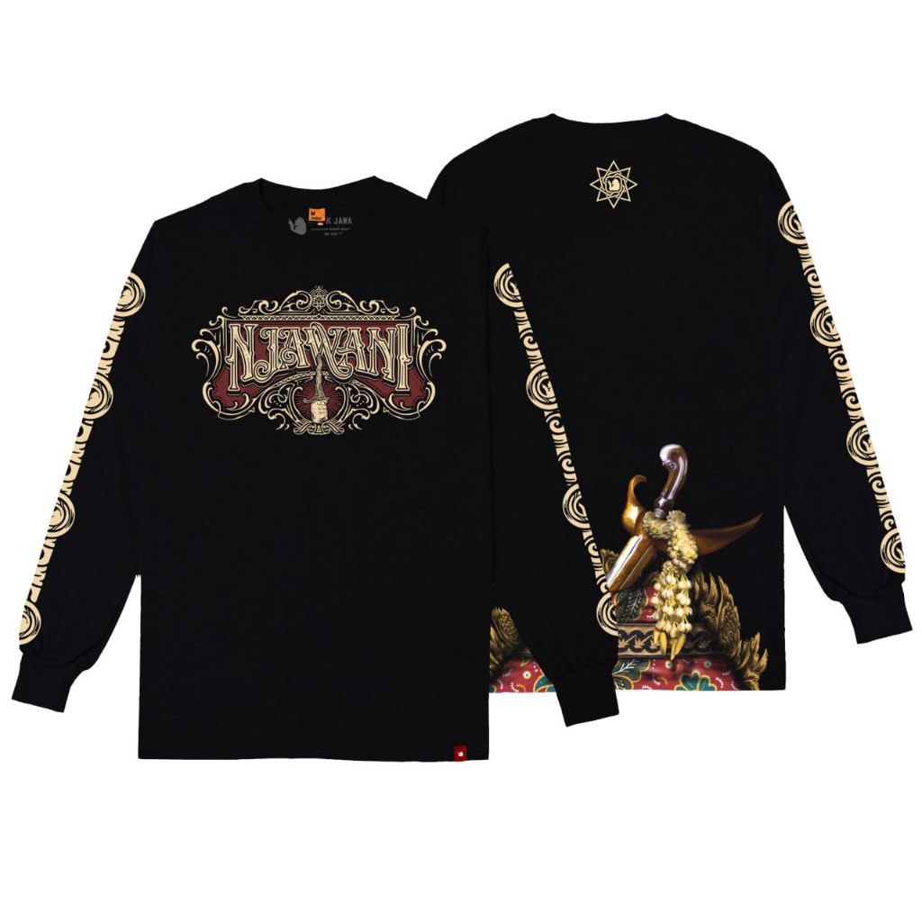 BIJAK JAWA Kaos Njawani Hitam