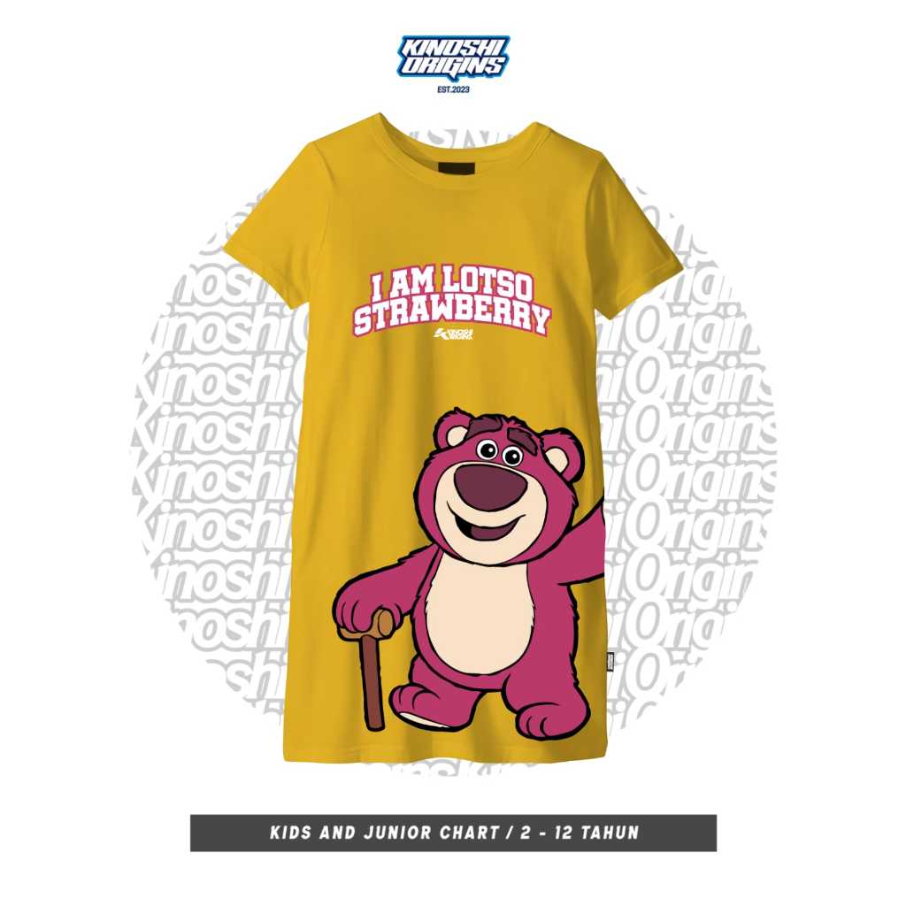 BAJU KAOS DRESS ANAK DASTER ANAK TUNIK ANAK PEREMPUAN LENGAN PENDEK MOTIF SABLON LOTSO USIA 2 - 12 T