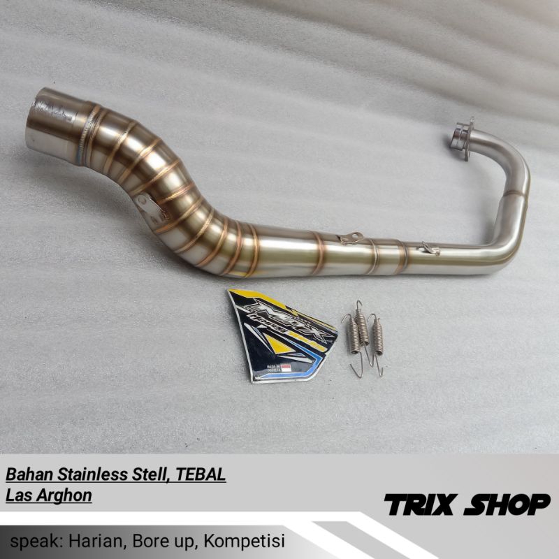 PIPA LEHER HEADER KNALPOT racing PORTING KOMPETISI satria fu