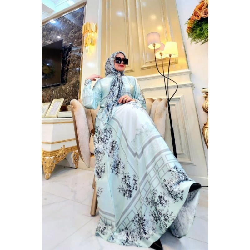 MEDINA DRESS SET HIJAB//100% ORIGINAL BRAND RAINA FASHION//SUTRA SILK PREMIUM//BEST SELLER