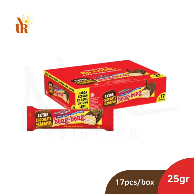 

Beng Beng Wafer Cokelat Reguler 25gr x 17pcs [Box]