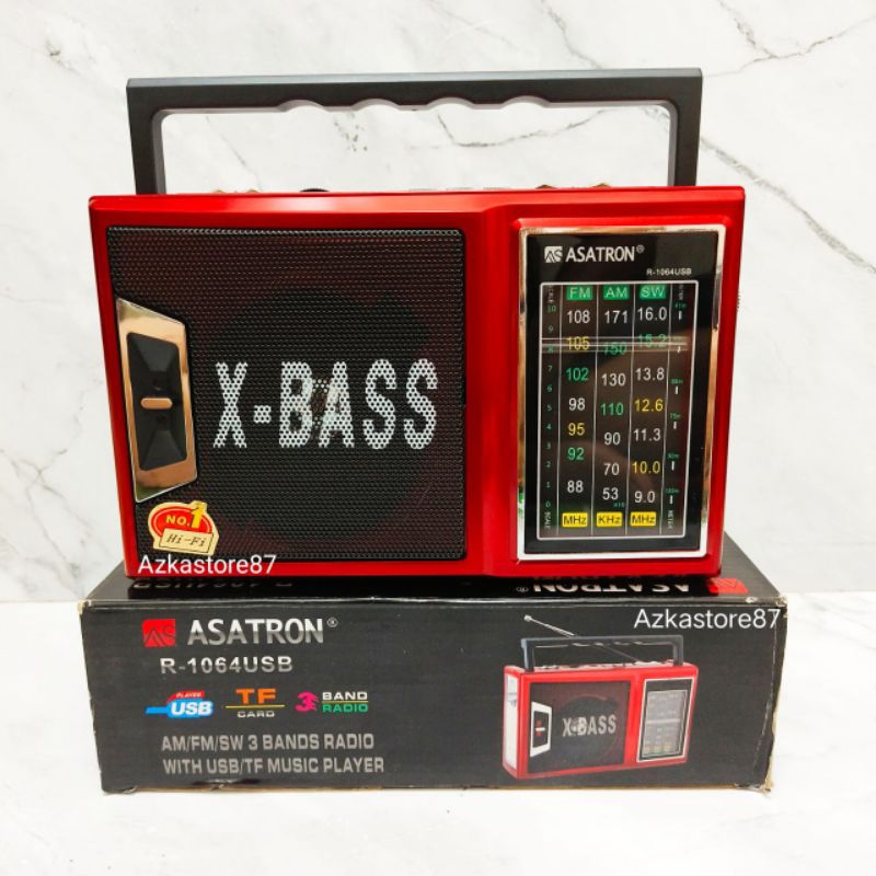Speaker Radio ASATRON R1064 XBASS radio clasik super bass