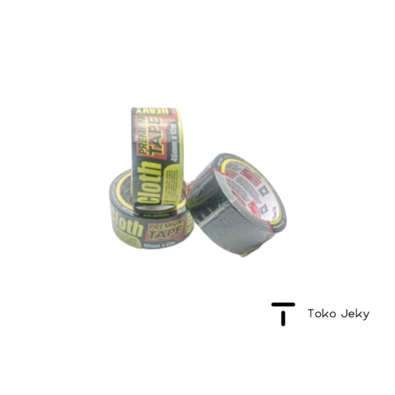 Lakban Hitam Nachi Cloth Premium Tape 46 mm x 12 meter