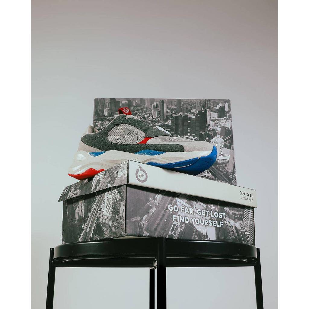 ortuseight vagabond concrete rain forest sneakers sepatu running original ortuseight