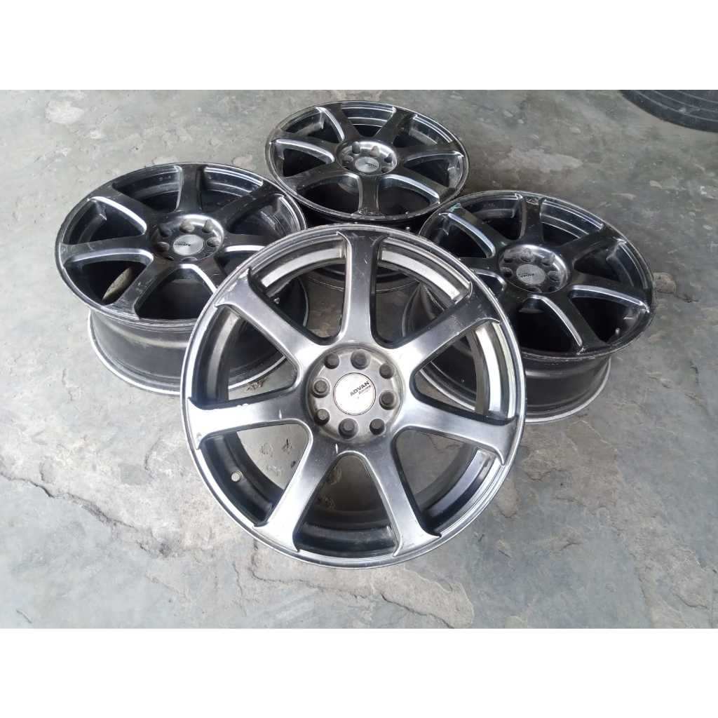 velg mobil advan ring 17x7,5 pcd 4x100-4x114,3 cibarusah