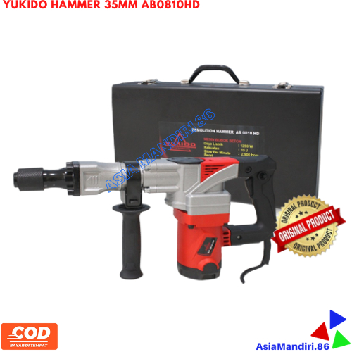 NEW PORODUK DEMOLTION HAMMER AB0810HD YUKIDO 35MM / MESIN JACK HAMMER DRILL YUKIDO / YUKIDO HAMMER
