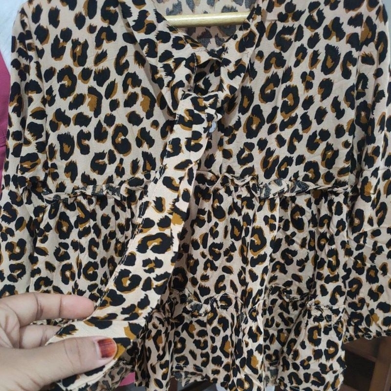 Dres anak usia 1-6 THN, dress anak perempuan motif macan, dres anak bahan katun rayon, dres anak pes