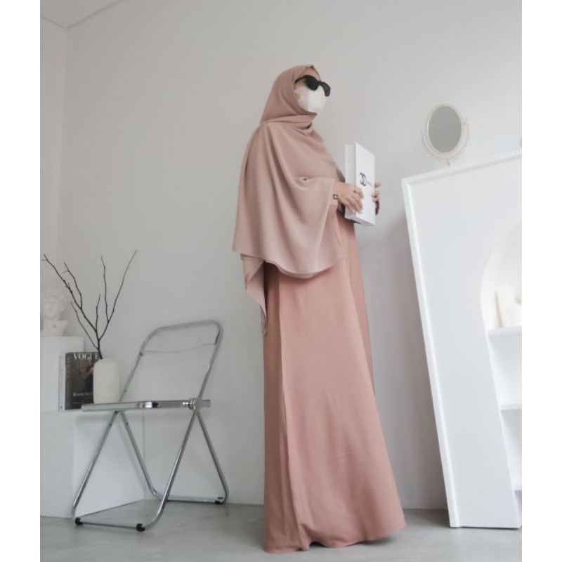 Shakila by Uzma Hijab l Gamis polos Abaya Premium