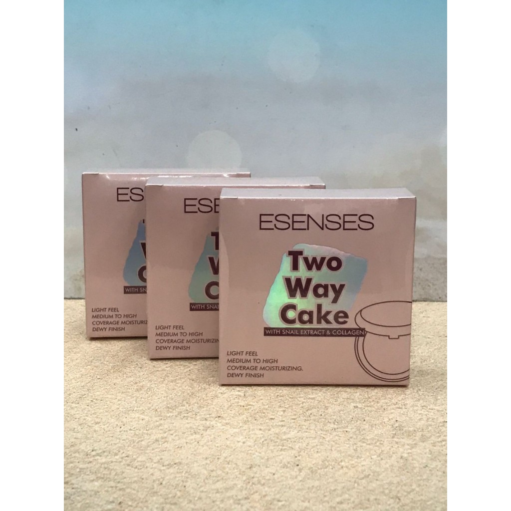 ✦DEUS✦ Esenses Two way cake Snail Collagen bedak padat