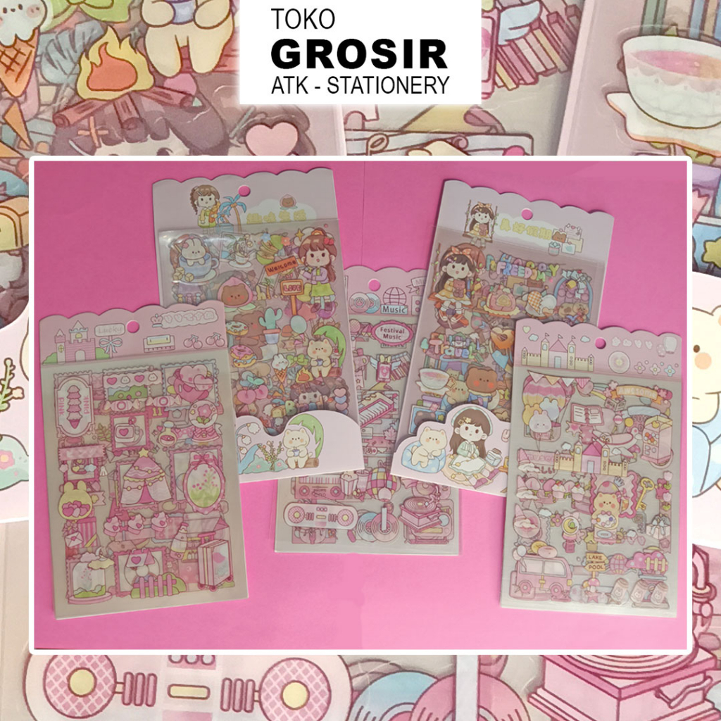 

STIKER LUCU ISI 4 SET/ STIKER LUCU KYUTI ISI 4 SET