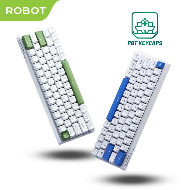 ROBOT Mechanical Gaming Keyboard Wired Compact 63 Keys PBT Keycaps Keyboard Kabel WORKMATE IV Origin