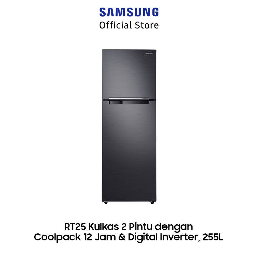 SAMSUNG Kulkas 2 Pintu 225L RT25FARBDB1/SE Kulkas Samsung 2 Pintu Kulkas 225L Kulkas Digital Inverter 2 Pintu Lemari Es 2 Pintu