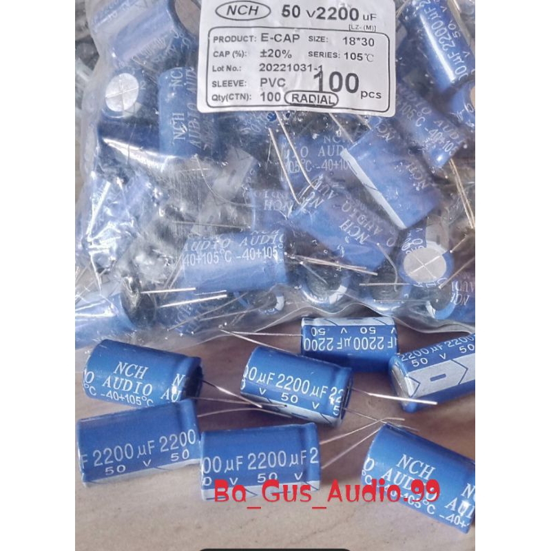 Elco 2200uf-50v NCH Audio