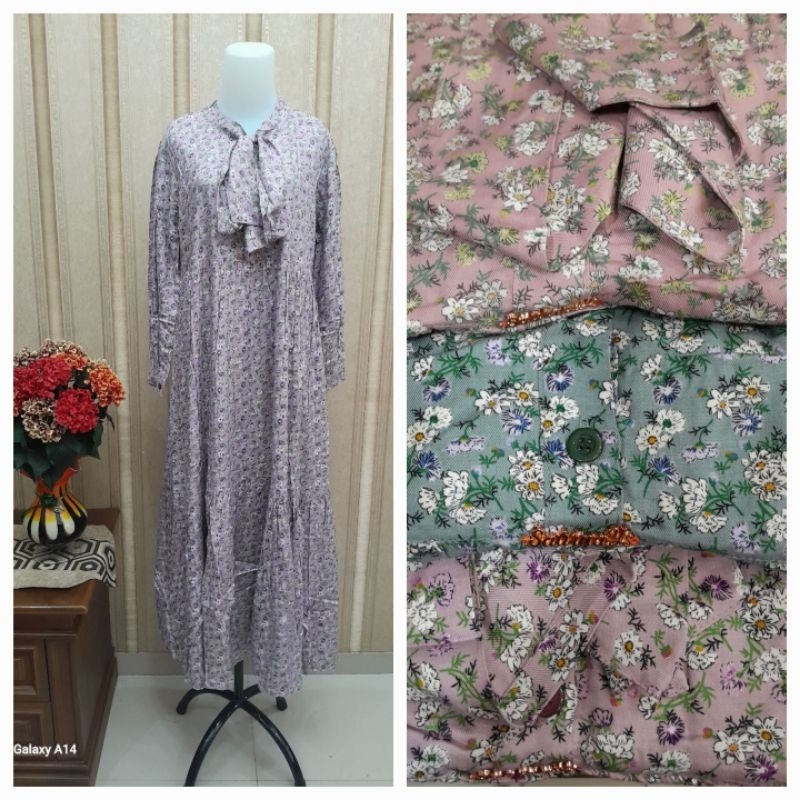 Gamis salvina ys katun uniglo original