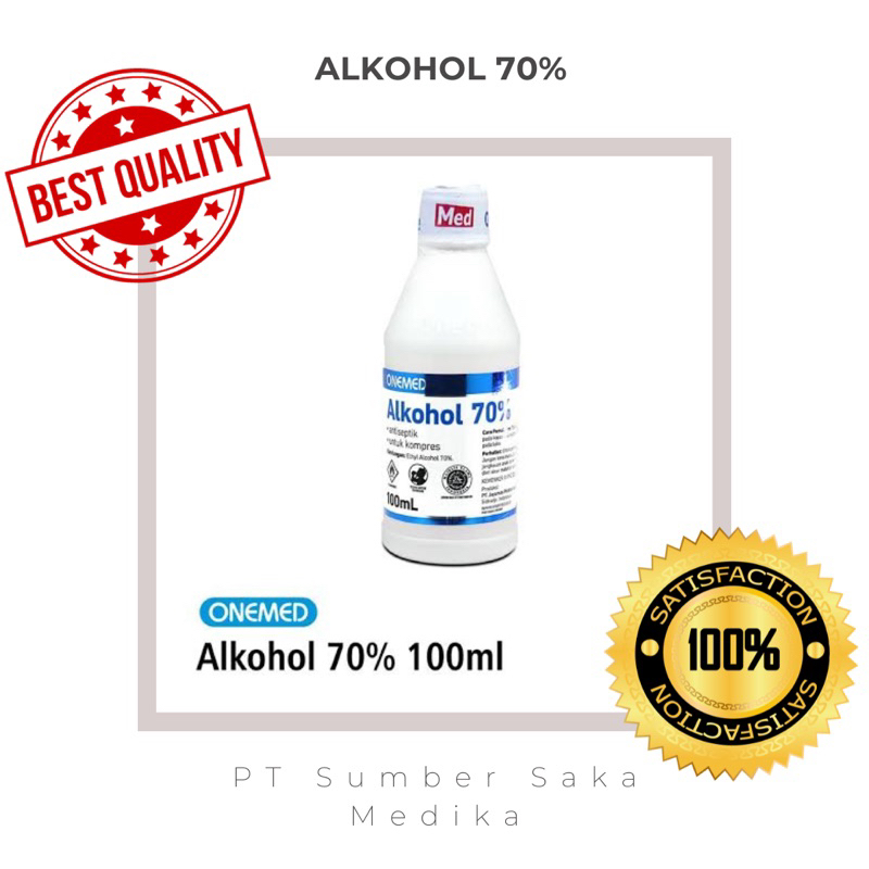 Alkohol ONEMED 100 CC / 100 ML 70% Antiseptik Dan Disinfektan Untuk Kompres