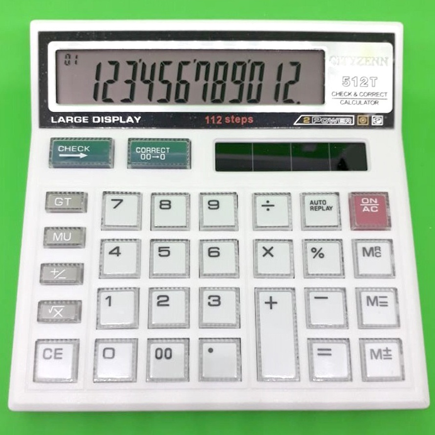 

KALKULATOR 512T KALKULATOR 12 DIGIT TOMBOL MIKA KALKKULATOR MEJA DAGANG KALKULATOR KANTOR kpj