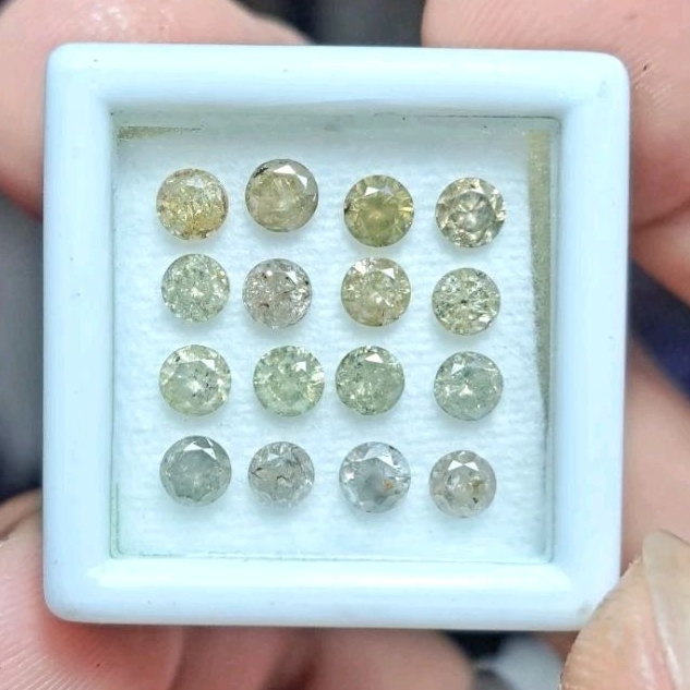 berlian eropa asli 0,25ct / gugur 4 / 4 mm