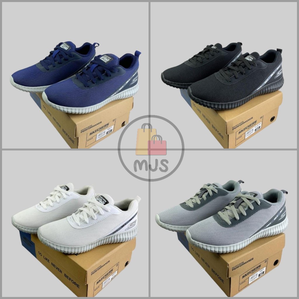 Sepatu Pria Skechers Sneaker Sport Tali Casual Man Slip On Import