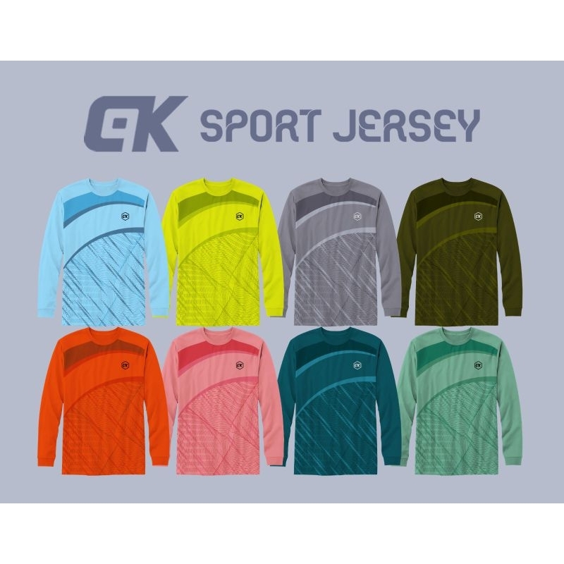 ( Cod ) Kaos Olahraga Lengan Panjang Pria Dewasa Baju Lengan Panjang Printing Jersey Sepeda Jersey G