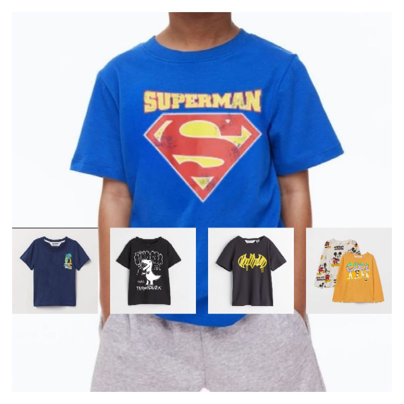 LAB branded Kaos Anak Laki-laki HM size 1 2 4 6 8 10y