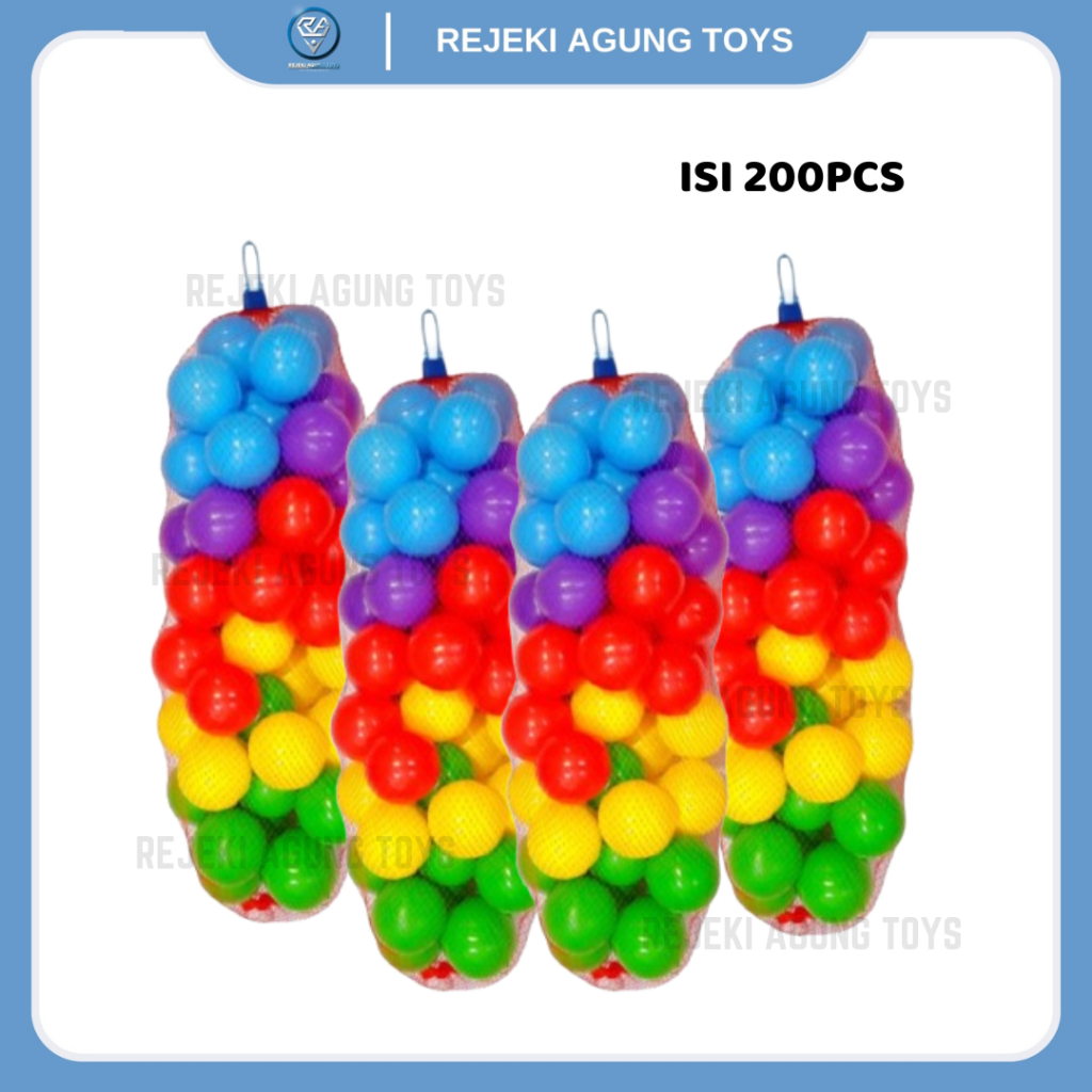 Bola Plastik Kecil Mainan | (Bisa Cod) Mandi Bola Warna Warni / Mandi Bola Plastik Isi 200 Pcs | Man