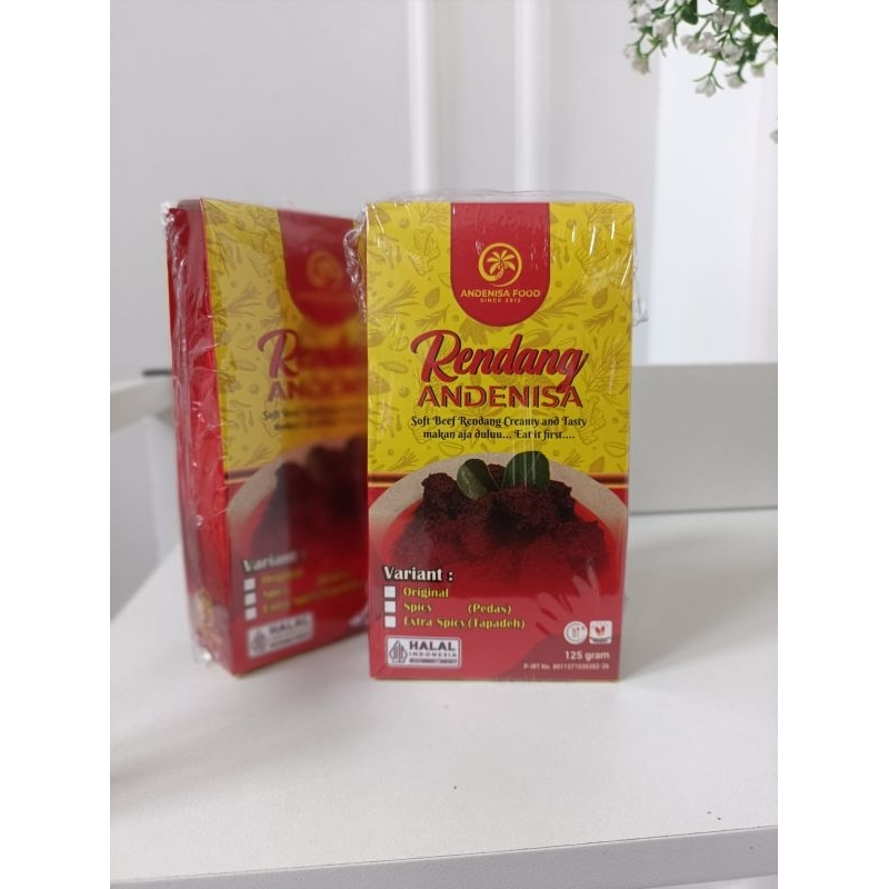 

rendang daging andenisa 125 gram var original (new edition)