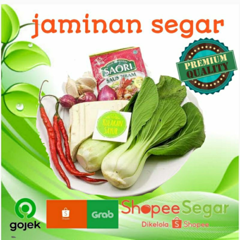 

paket tumis pakcoy komplit