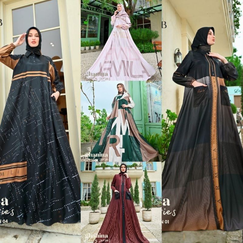 [ARMILA SYAR'I] GAMIS SYARI TERBARU / DRESS SET PRINTING " GHANINA - DAILY DRESS " By Armila Syar'i