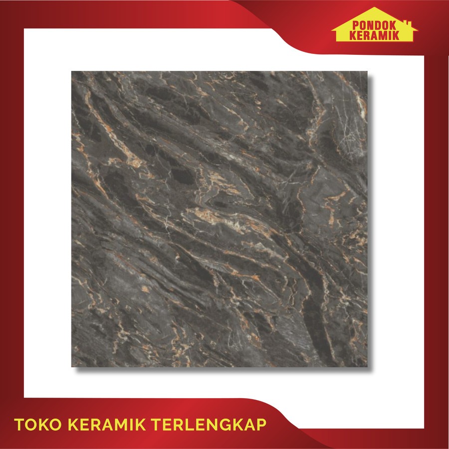 Keramik Lantai Avignon 40x40 Boston Black