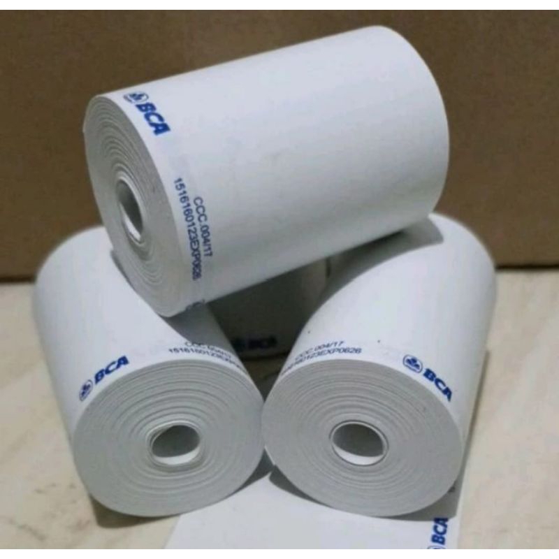 

Kertas struk thermal logo sesuai gambar 57/58x40mm paket 10 roll