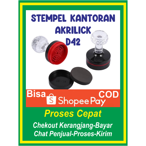 

STEMPEL GAGANG AKRILICK KANTORAN D42 BERKWALITAS