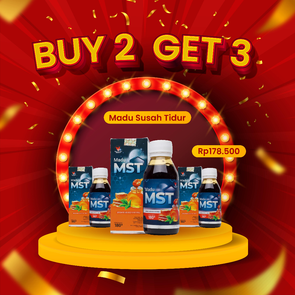 Madu Tidur Original Herbal Insomnia Mengatasi Susah Tidur BUY 2 GET 3 HERBAL MADU MST 180gr