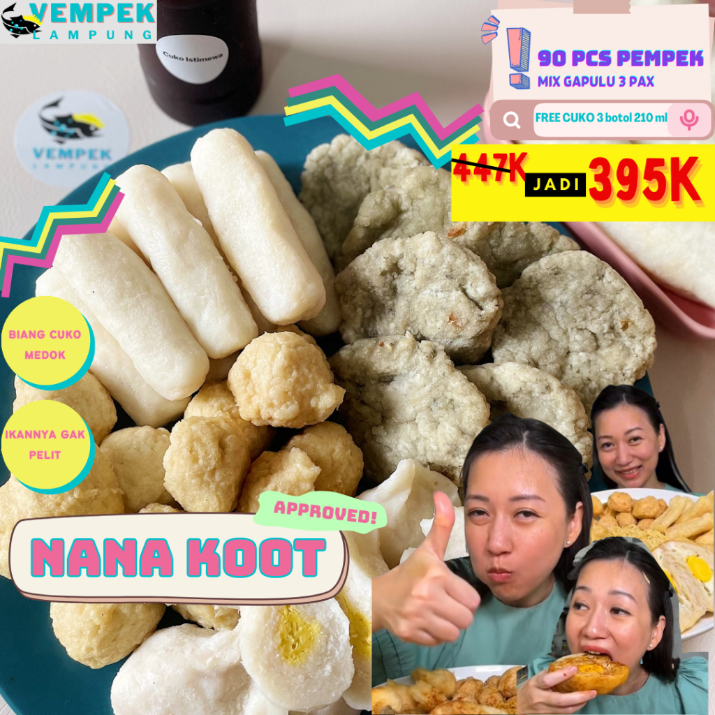 

ISI 90 PEMPEK LAMPUNG - PAKET SOGOK MERTUA - VEMPEK ASLI