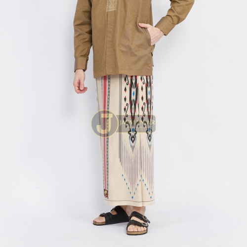 Jual Sarung Atlas Idaman 555 Kembang Motif BHS SWL Cream 03