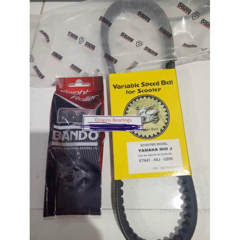 V BELT MIO J WITH ROLLER BANDO ORIGINAL ASLI