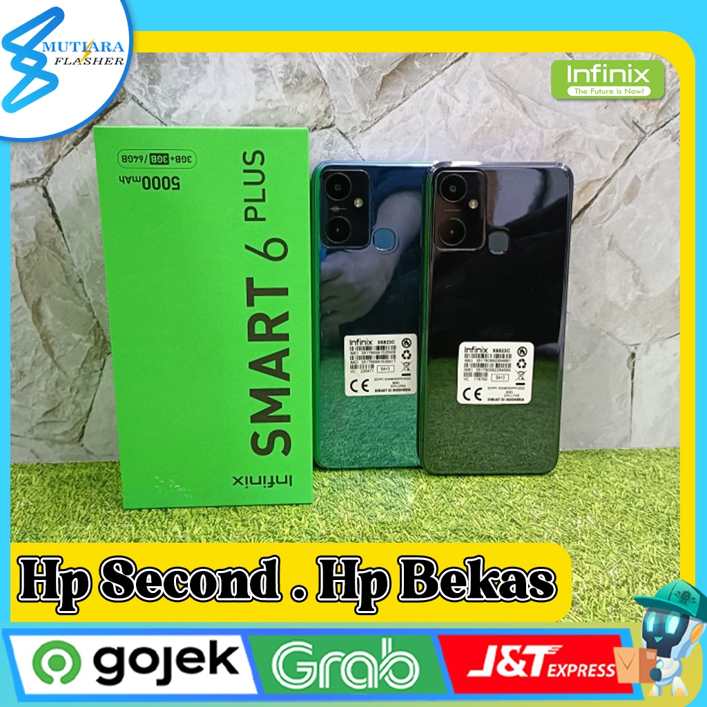 Infinix Smart 6 Plus Ram 3GB + Extended Ram 3GB Rom 64GB Second Original