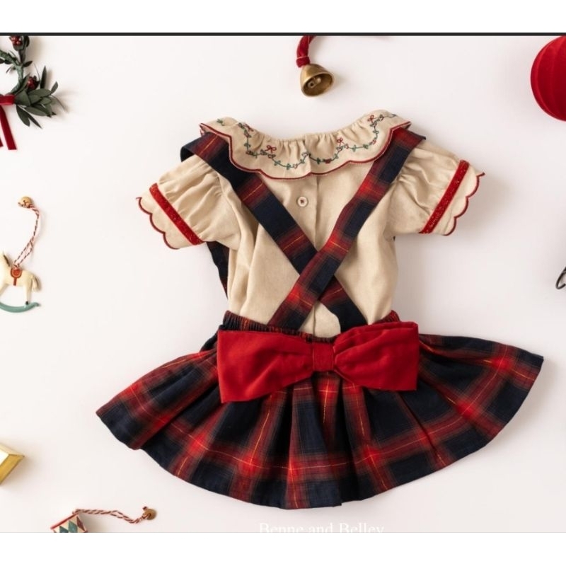 [PRELOVED LIKE NEW] BENNE AND BELLEY CHRISTMAS DRESS NEW 2023 size 4 YO