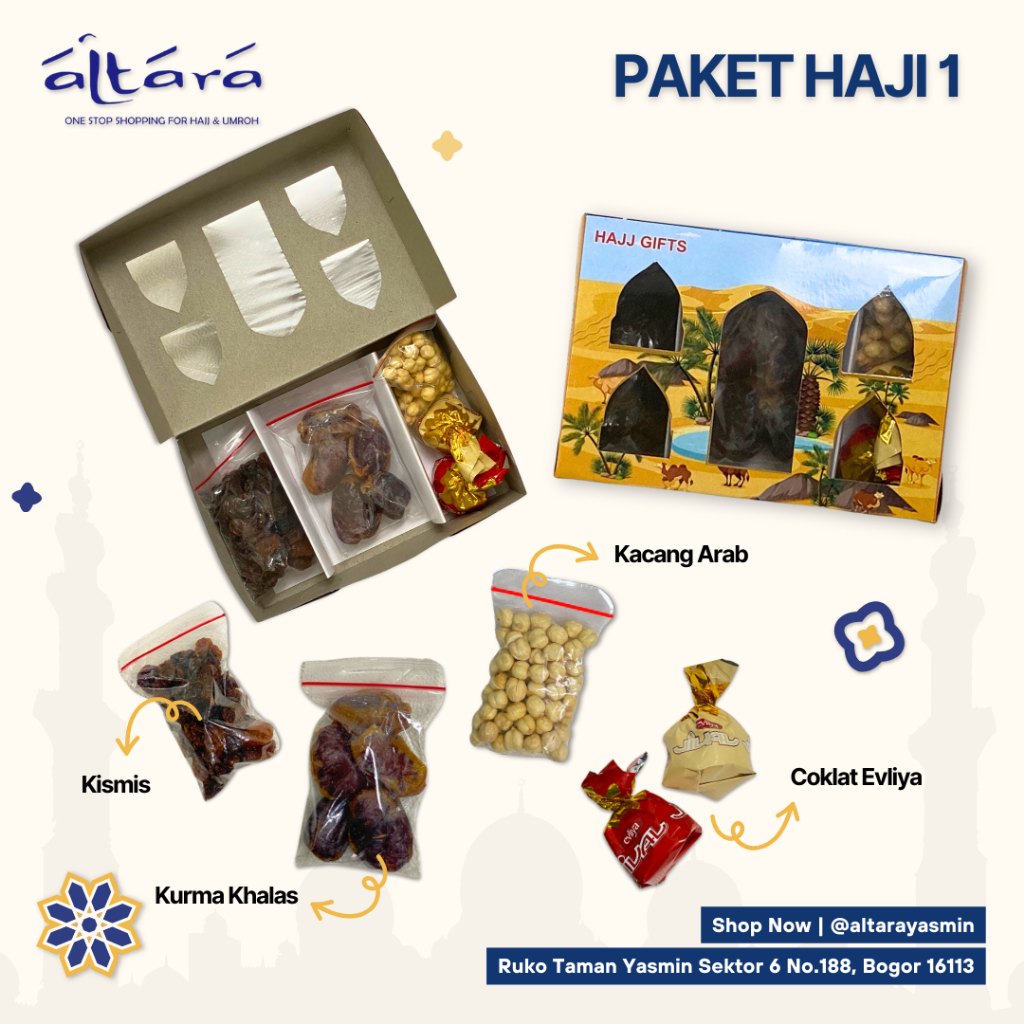 

Paket 1 Oleh-Oleh Haji dan Umroh (Isi PAKET KOMPLIT) / Hampers Oleh-Oleh Haji dan Umroh