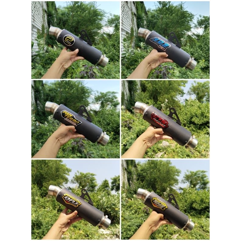 Slincer Knalpot Bulat Black RMS DOS PEKAJAMAN DPJ CTS FANTERA (B.SLIM HITAM)