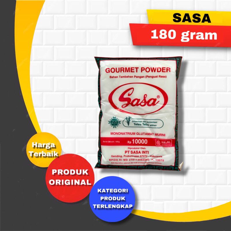 

Sasa 180 gram penyedap rasa msg penambah rasa