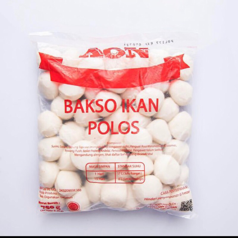 

bakso ikan polos